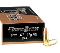 Buy Blazer Brass 9mm 147gr FMJ Cali